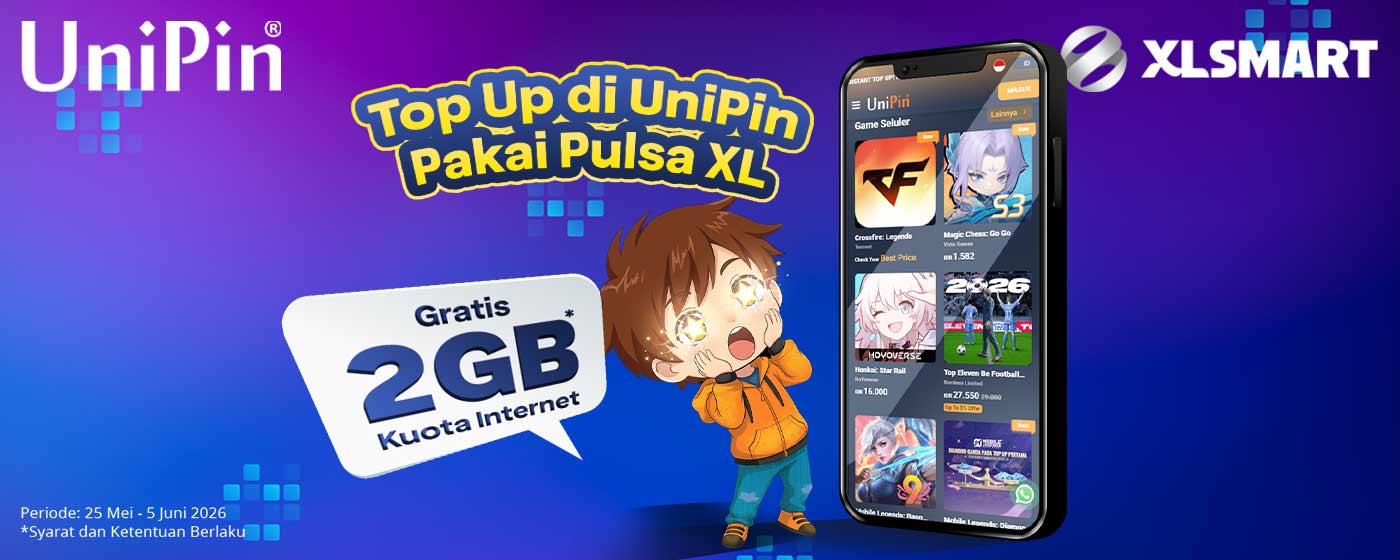 Gratis Kuota Internet 2GB dengan Top Up Pakai Pulsa XL!
